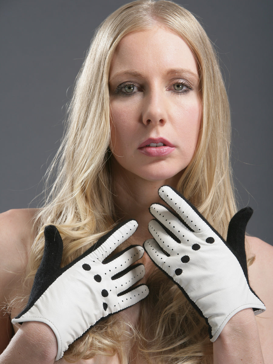 Leather Detailed Gloves
