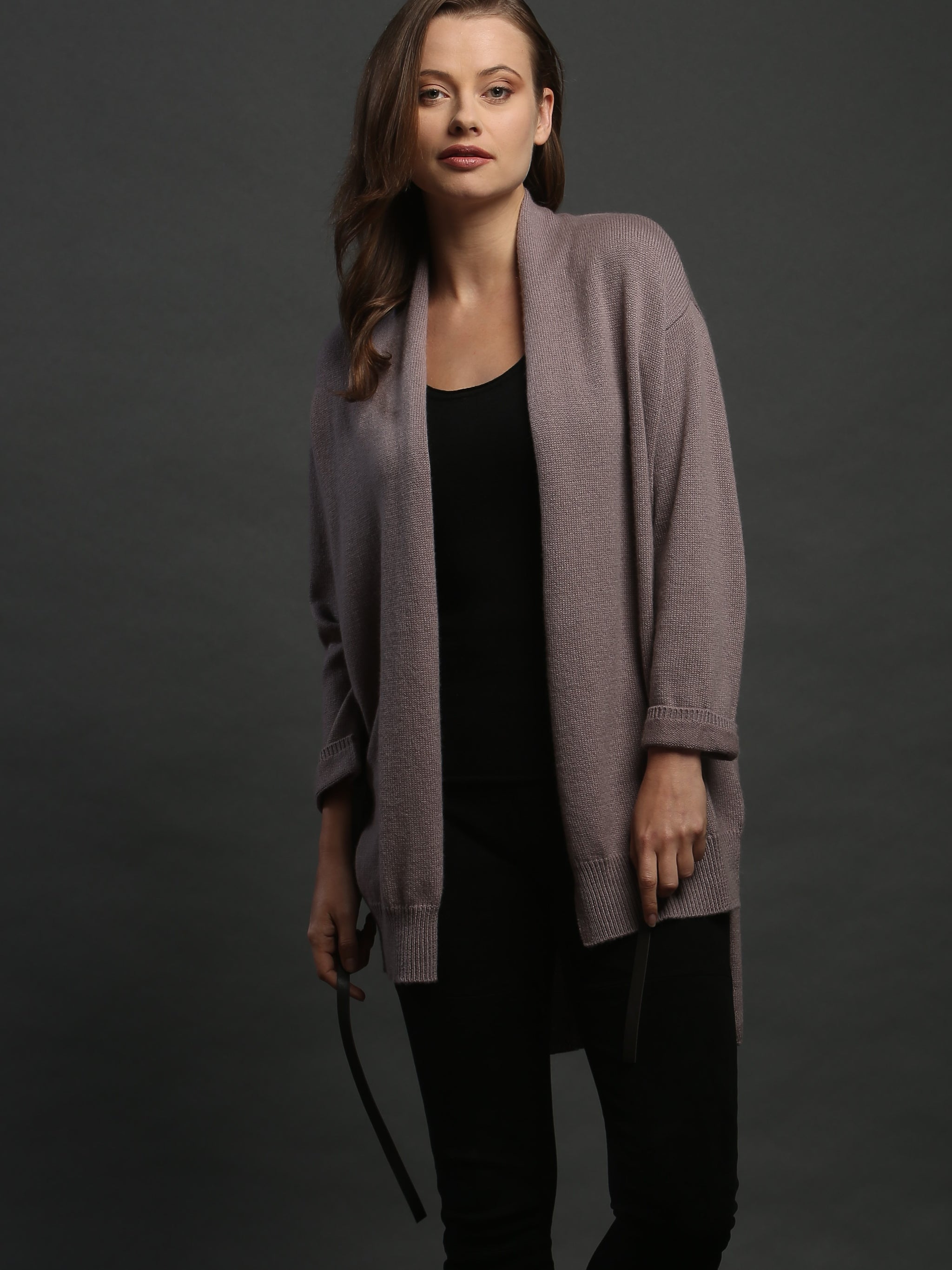 Outlets LEATHER CARDIGAN