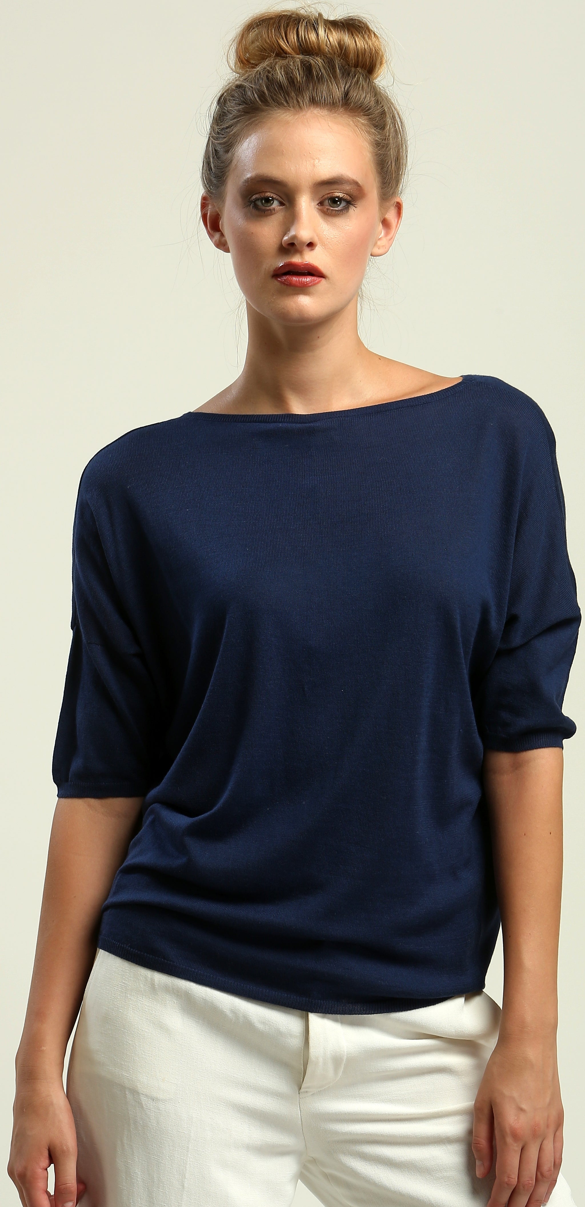 Reversible Drape Neck Top – Zoe Couture Cashmere